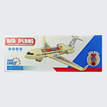 Electric Gear Airplane with Light & Sound For Kids